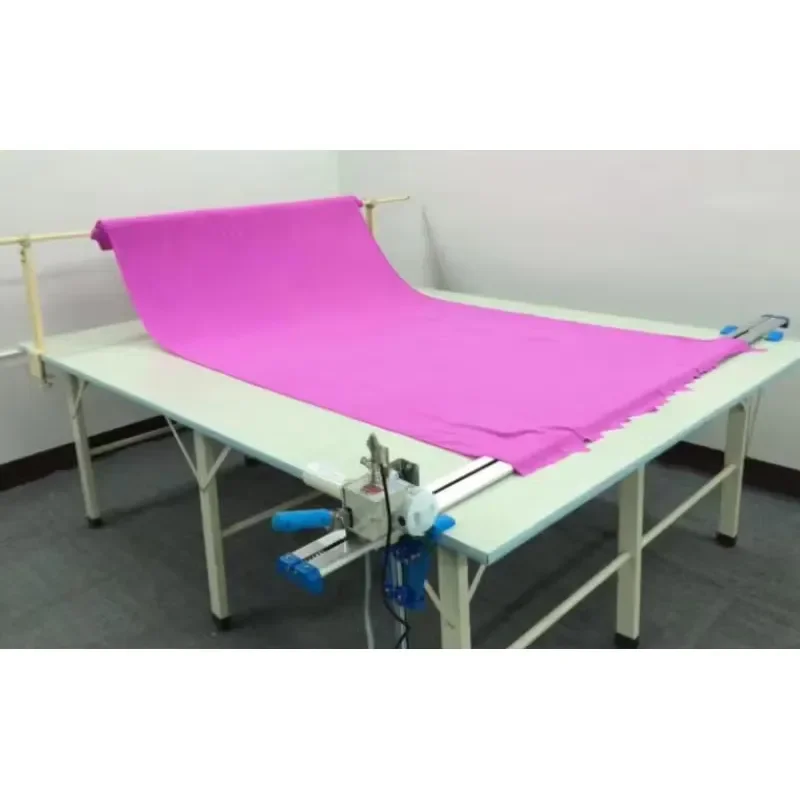Electric Manual Fabric Cutting Machine for Polytex Geotextile Curtain Blinds Tape Panels Swatch Layer Metallic Yarn Cutter