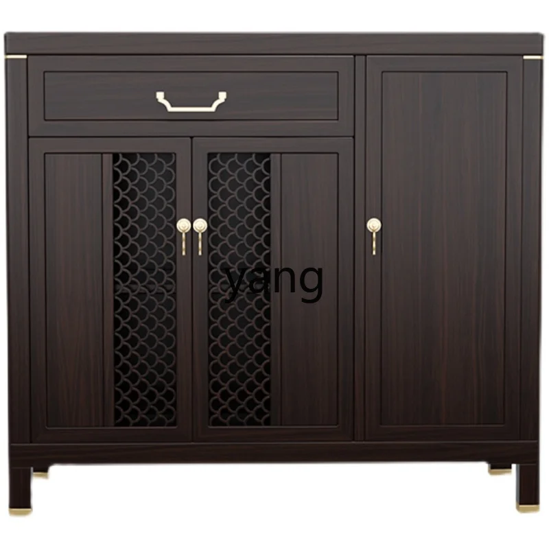 

L'm'm New Chinese-style entrance cabinet Solid wood dining side cabinet Shoe cabinet integrated