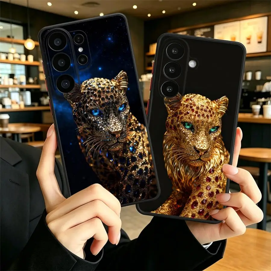 Leopard Face Case for Samsung Galaxy S26 S20 FE S23 FE S21 S25 Ultra S22 S24 Plus Note 20 Ultra 10+ Funda Back Phone Cover