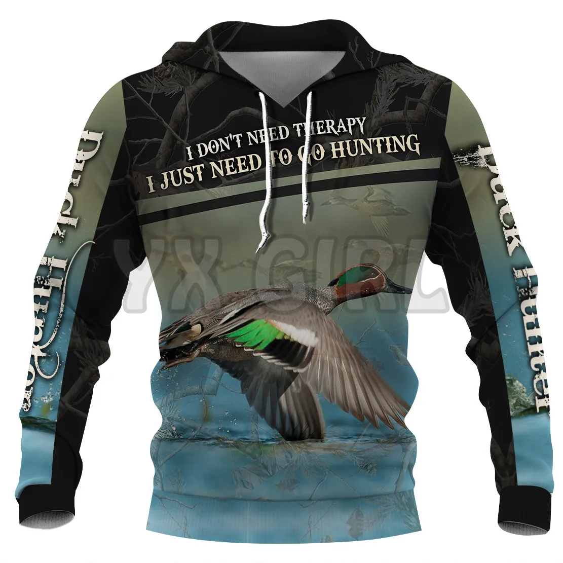 

Duck Hunting 3D Printed Hoodies Unisex Pullovers Funny Dog Hoodie Casual Street Tracksuit