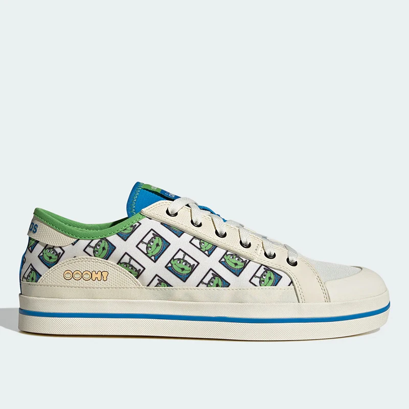 

Adidas x Disney Pixar Light - Colored Sneakers with Alien Print - Fun and Stylish for Casual and Disney - themed Outfits