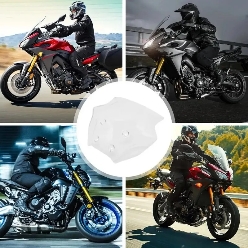 Motorcycle Windshield Deflector Protection Function Improves Stability Ensures Safe Riding Providing Clear Front ViewAccessories