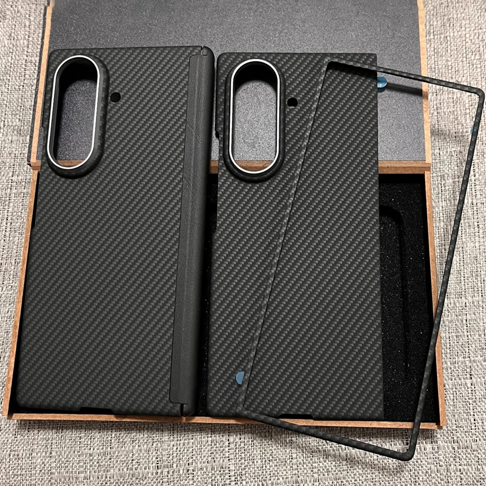 Funda Ultrafina para Galaxy Z Fold 7 W26, Compatible con Magsafe, para Samsung Galaxy Z Fold7 5G, Cubierta de Fibra de Carbono Aramida
