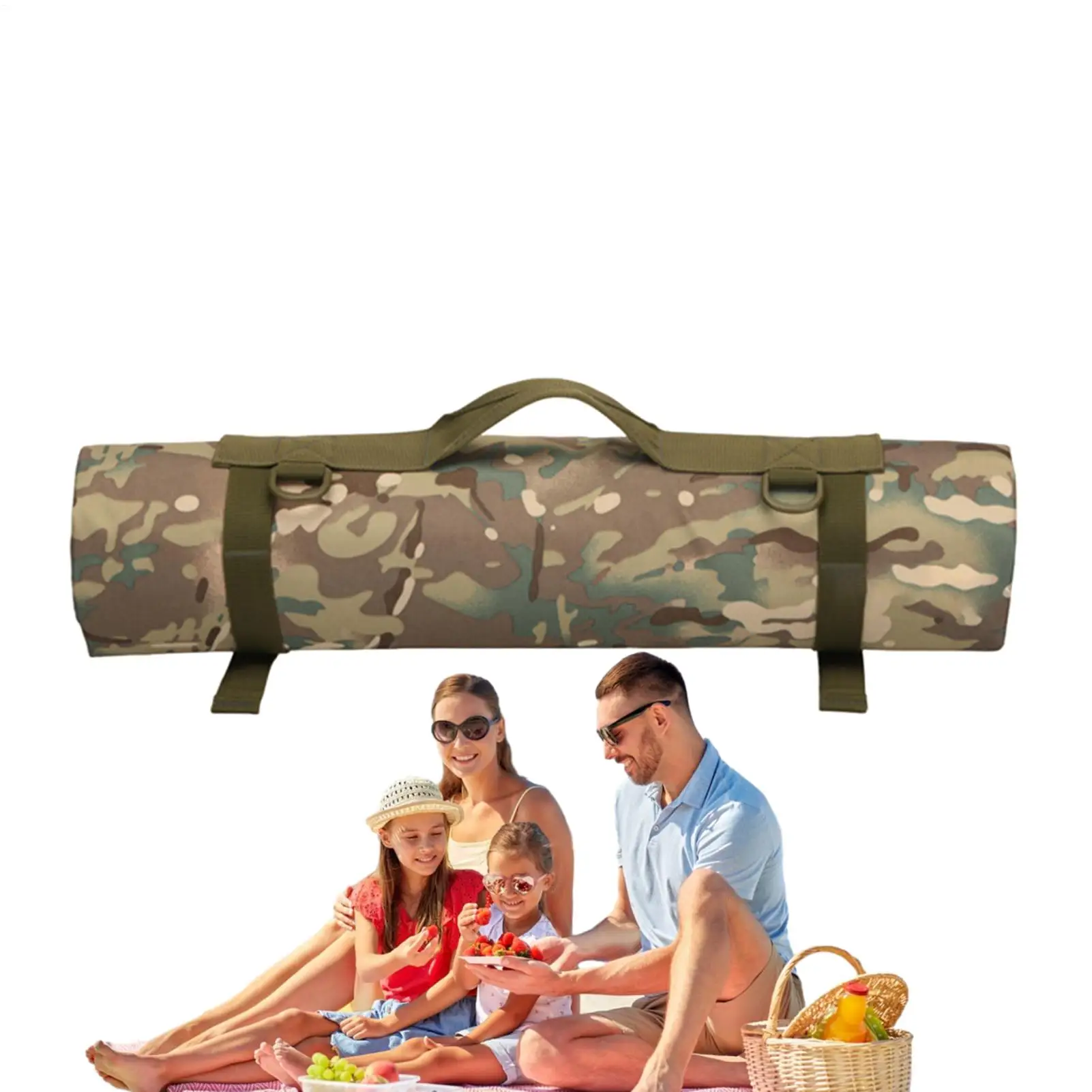 

Picnic Blankets Foldable Picnic Blanket Water-Resistant Rug Sand-Resistant Foldable Packable With Handle For Kids Adults Family