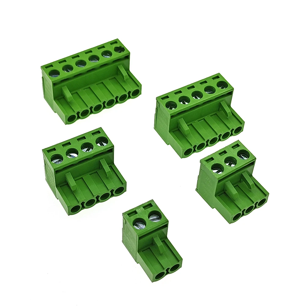 5 Sets 5.08MM Pluggable Terminal Blocks Connector KF2EDGKR 5.08 Butting Style 2/3/4/5/6/7/8 Pin Screw Terminal