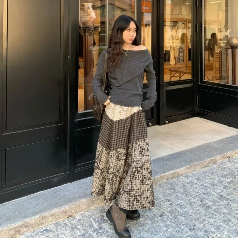 Three Layer Spliced Skirt Tulle Skirts Harajuku Long Women's Skirt Y 2k Vintage Skirt Women Summer Clothes Skirts Korea