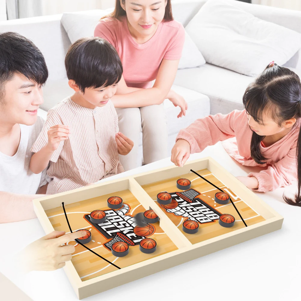 Table Hockey Paced Sling Board Game Fast Sling Puck Winner Party Game Parent-child Family Interactive Desktop Battle Board Game