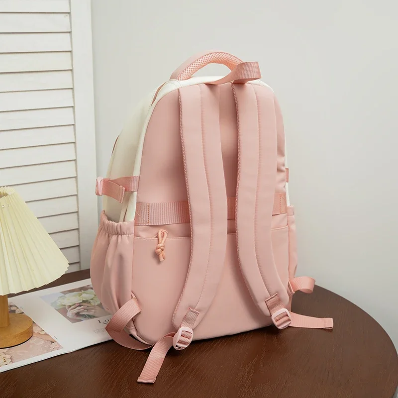 Mochila escolar con diseño de conejo para niño y niña adolescente, morral escolar de gran capacidad, a la moda