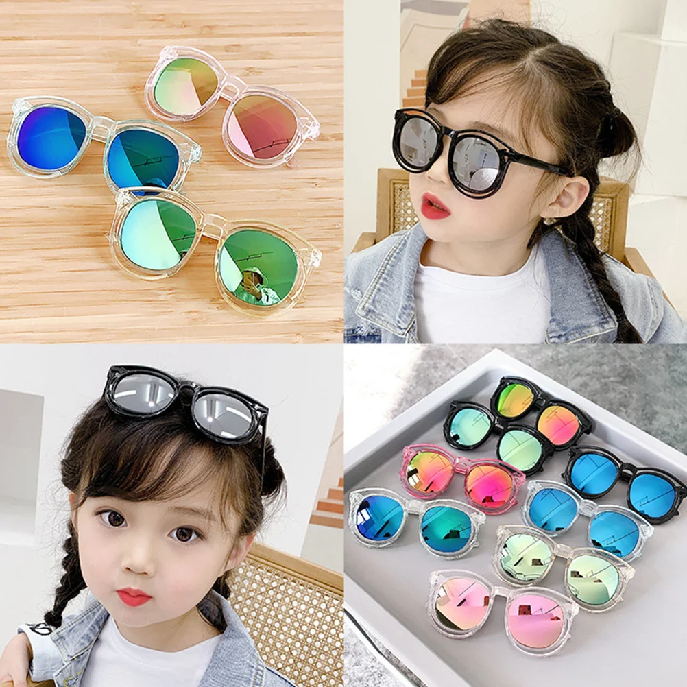 

1Pcs Sunglasses Uv Protection Transparent Yellow Frame Durable Lightweight Non Slip Ear Nose Pad Stylish Glasses