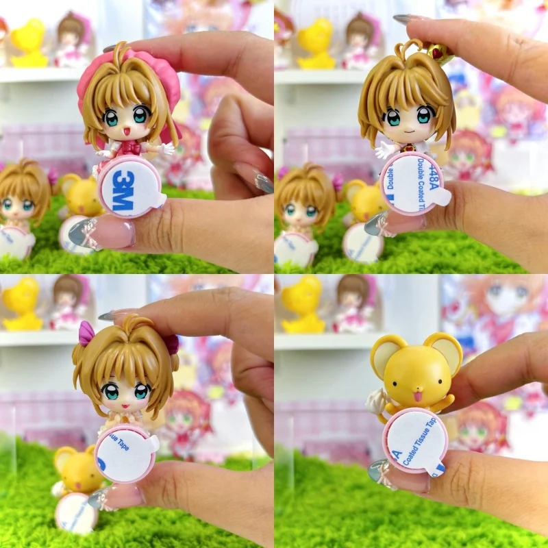 KINOMOTO SAKURA Sticky Doll  Card Captor BANDAI Gashapon Decoration Collection Ornament Action Figure Model Gift Toys
