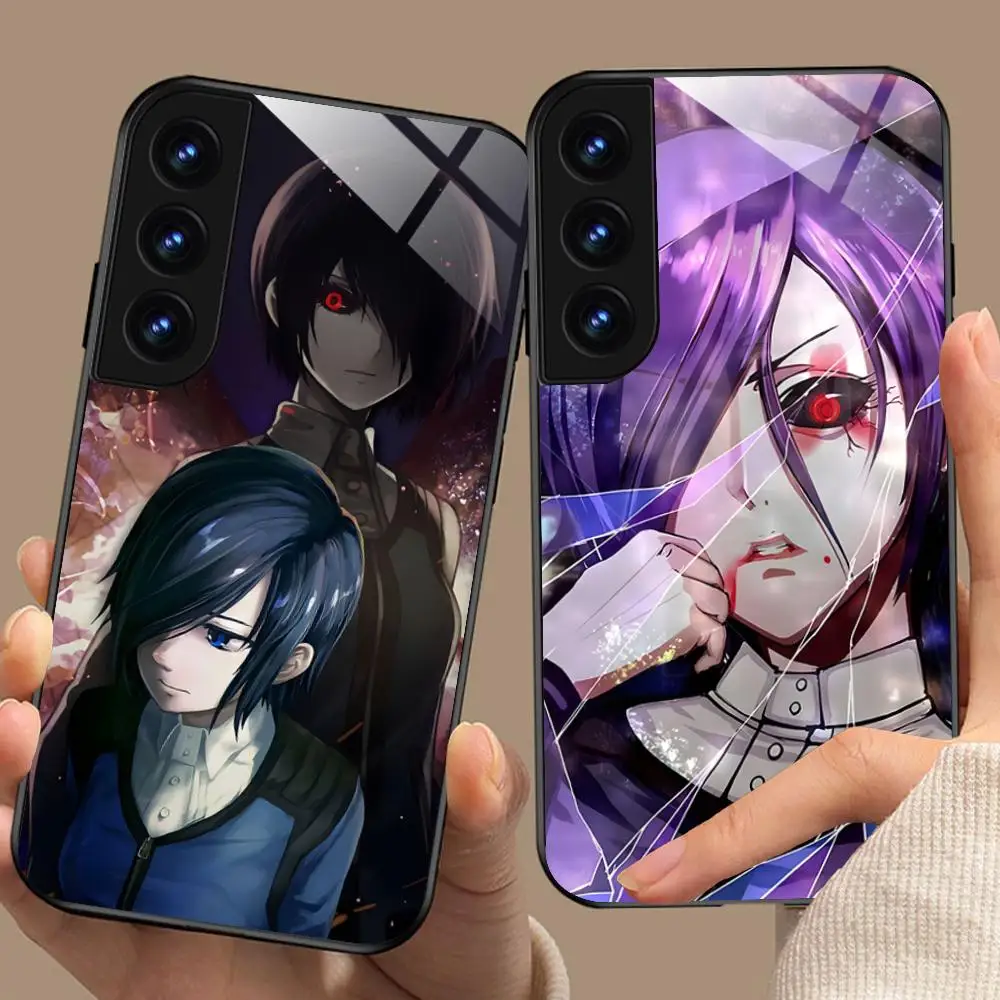 

Чехол для телефона Tokyo Ghoul Touka Kirishima для Samsung Galaxy S25 S24 S23 S22 S21 S20 Note20 Plus FE Ultra Glass Cover Pretty