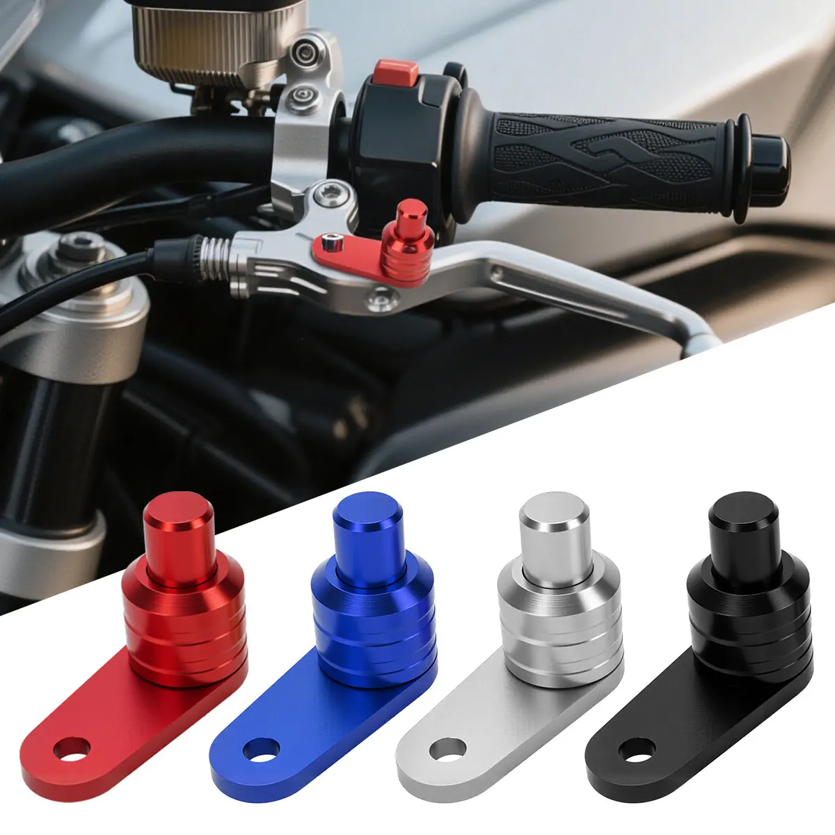 Suitable For Honda PCX150/160 Motorcycle Parking Brake Switch Brake Lever Lock CNC Aluminum Motorbike Accessories Parking Button