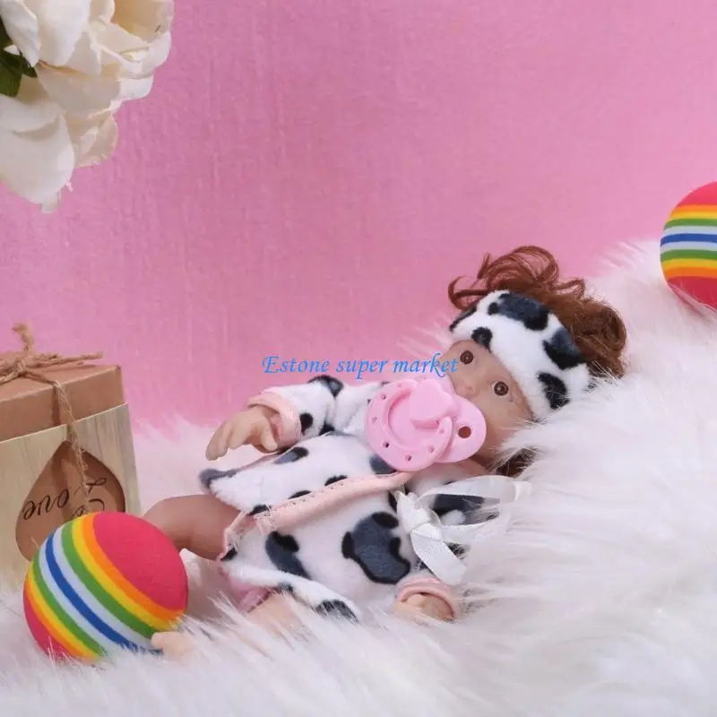 

090B 6-дюймовая кукла для маленьких девочек, силиконовая игрушка-реборн, фигурка, коллекционная игра для родителей