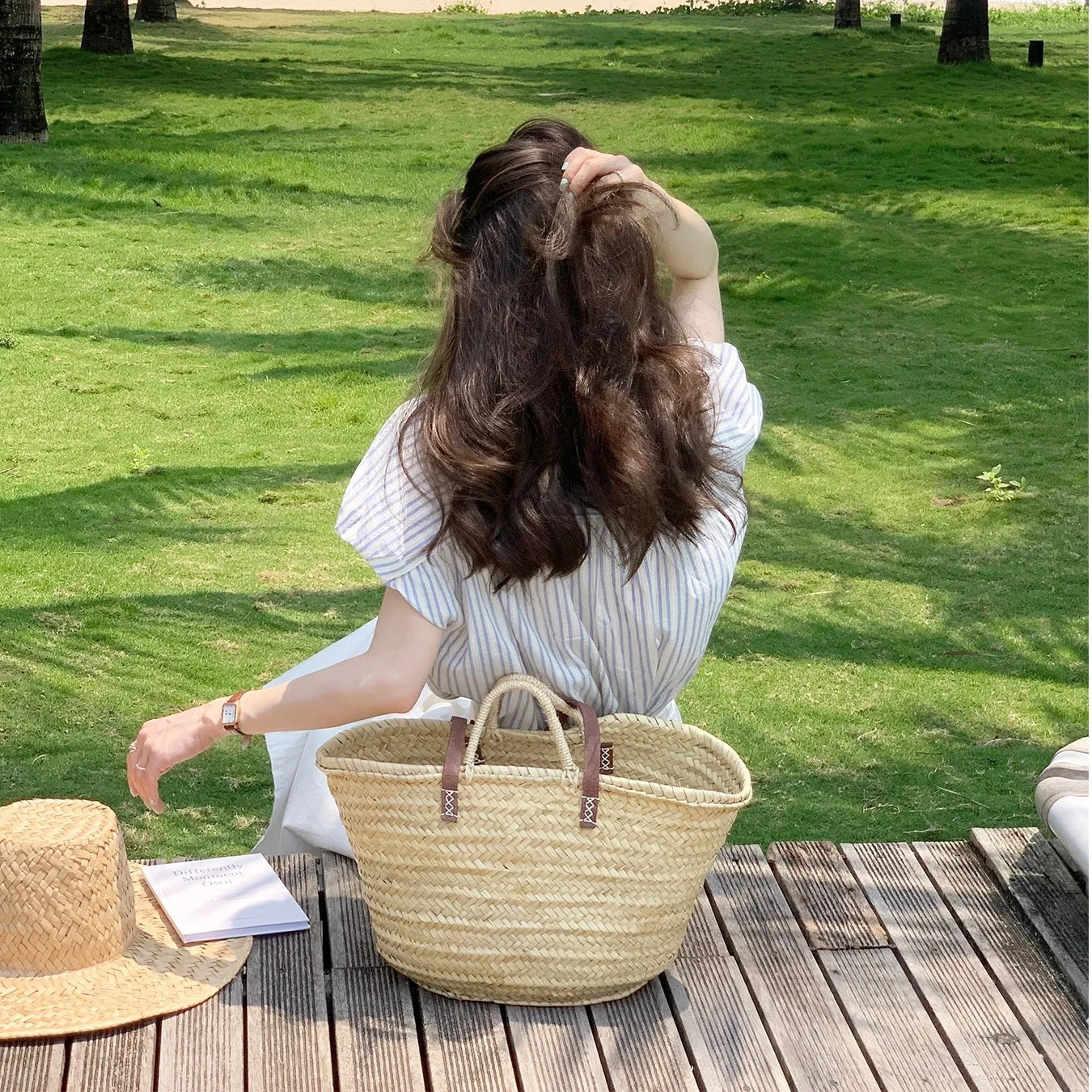 CGC Korean Fashion Stripe Short Sleeved Shirt Casual Turn-Down Blouse Spring Autumn Female Tops Single Breasted Casual Blouses