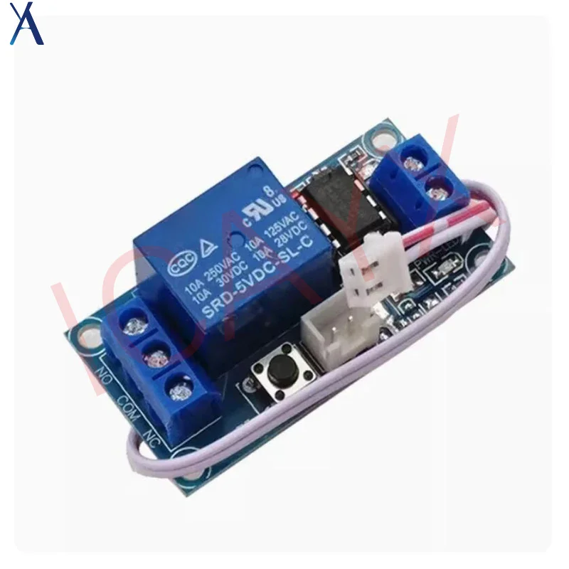 

bistable one-key start-stop self-locking relay module, single-chip microcomputer controlled 5V, 12V, 24V