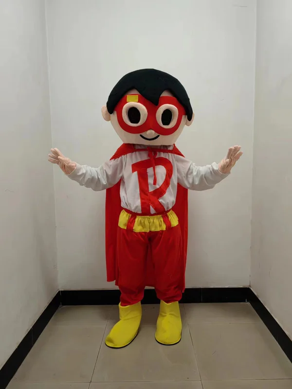 

New Version the happy Boy Mascot Costume Adult Birthday Party Fancy Dress Halloween Cosplay Outfits Clothing Xmas