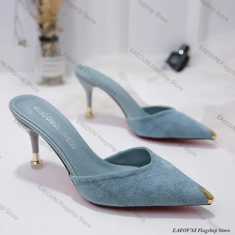 2023 Sandália de Luxo das Mulheres Sapatos de Praia Mulher Tendências Verão Sandálias Femininas para Senhoras Designer Saltos Mulas Chinelos de