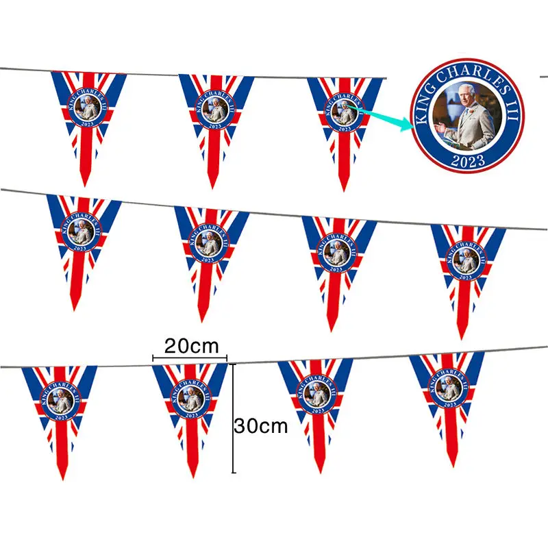 

Custom Polyester Screen Printing All Size Country Bunting Hanging Banners Pennant String Flying Flag