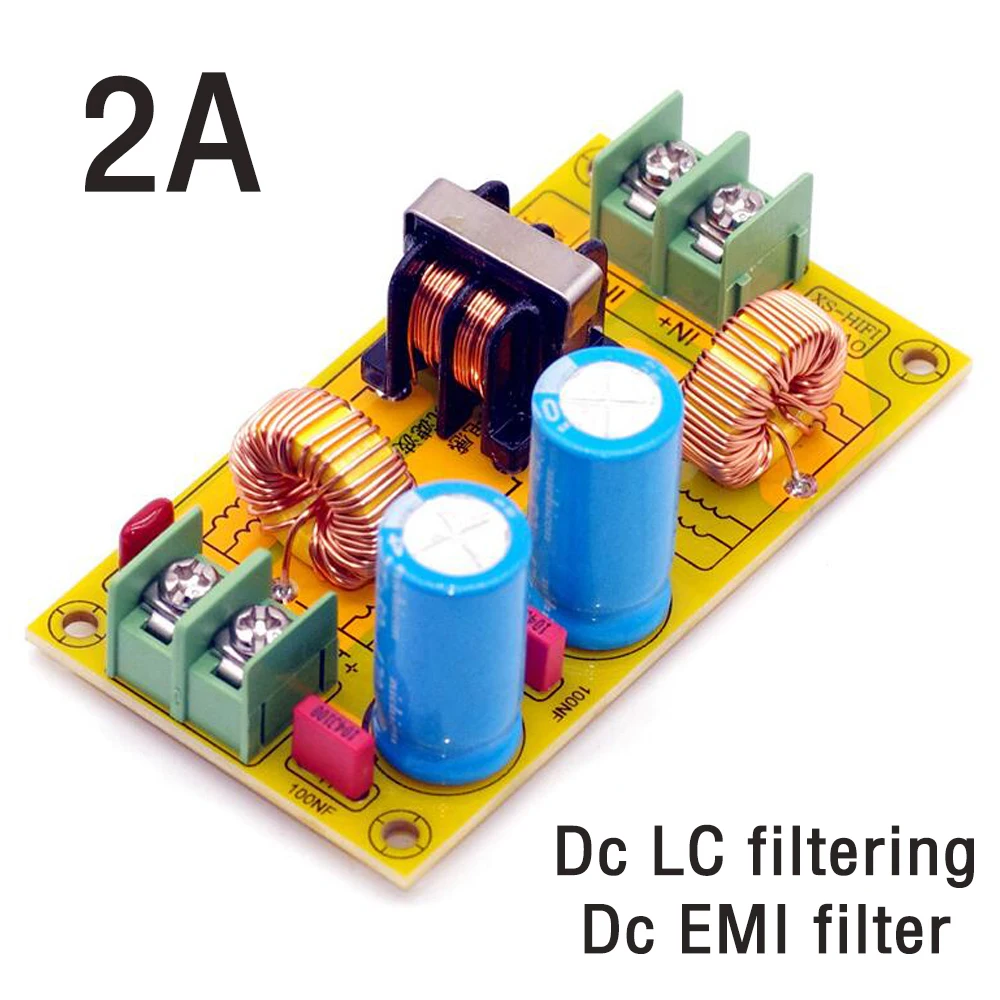 2A 4A 10A 20A DC LC Filter EMI Electromagnetic Interference Filter EMC FCC High Frequency Power Filter for Electronic Component