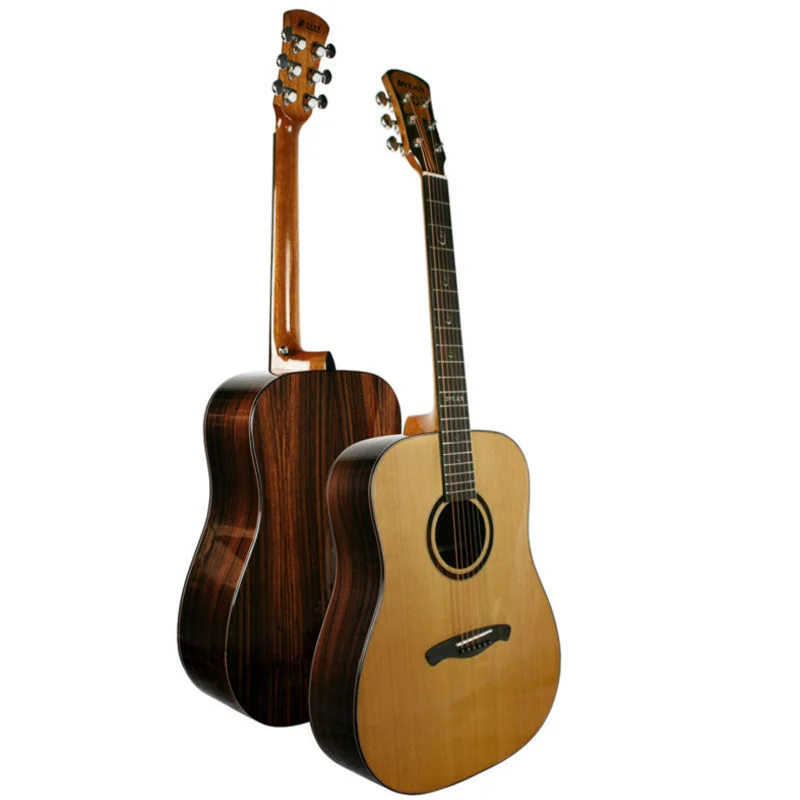 A spruce Body Material and Rosewood Back/Side  solid top acoustic guitar