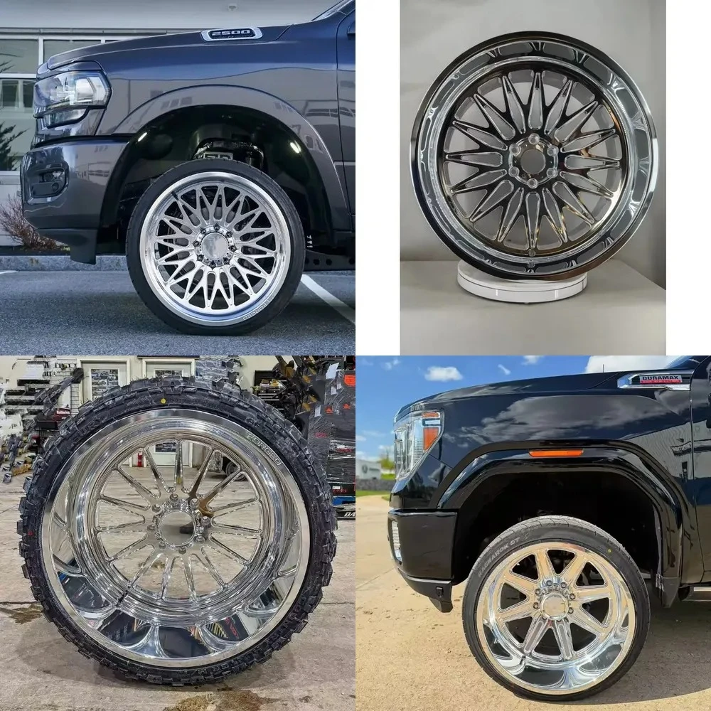 Rines Monobloque Forjados de 6 Birlos para SUV Todoterreno 4x4, 20, 22, 24 Pulgadas, 6x139.7, 5x5.5, 5x127, 6x5.5