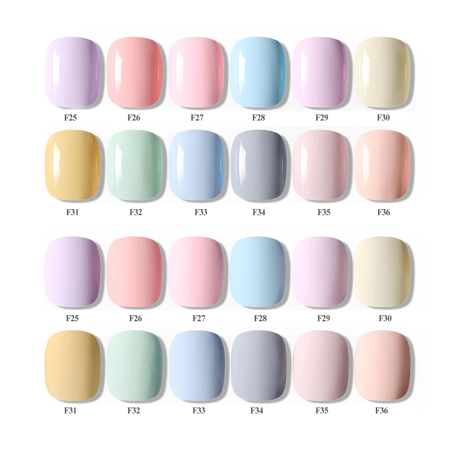 FZANEST Hema Free Macaron Pastel Gel Nail Polish Nails Supplies Salon Best Nail Gel Candy Color Gift Mixed Color Custom Logo Set