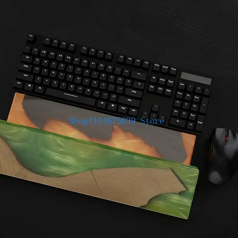 5asd Keyboard Wrist Pad Resin Mold Silicone Keyboard Wrist Rest Pad Mold Crystal Epoxy Mold Rectangle Desktop Ornaments Mold