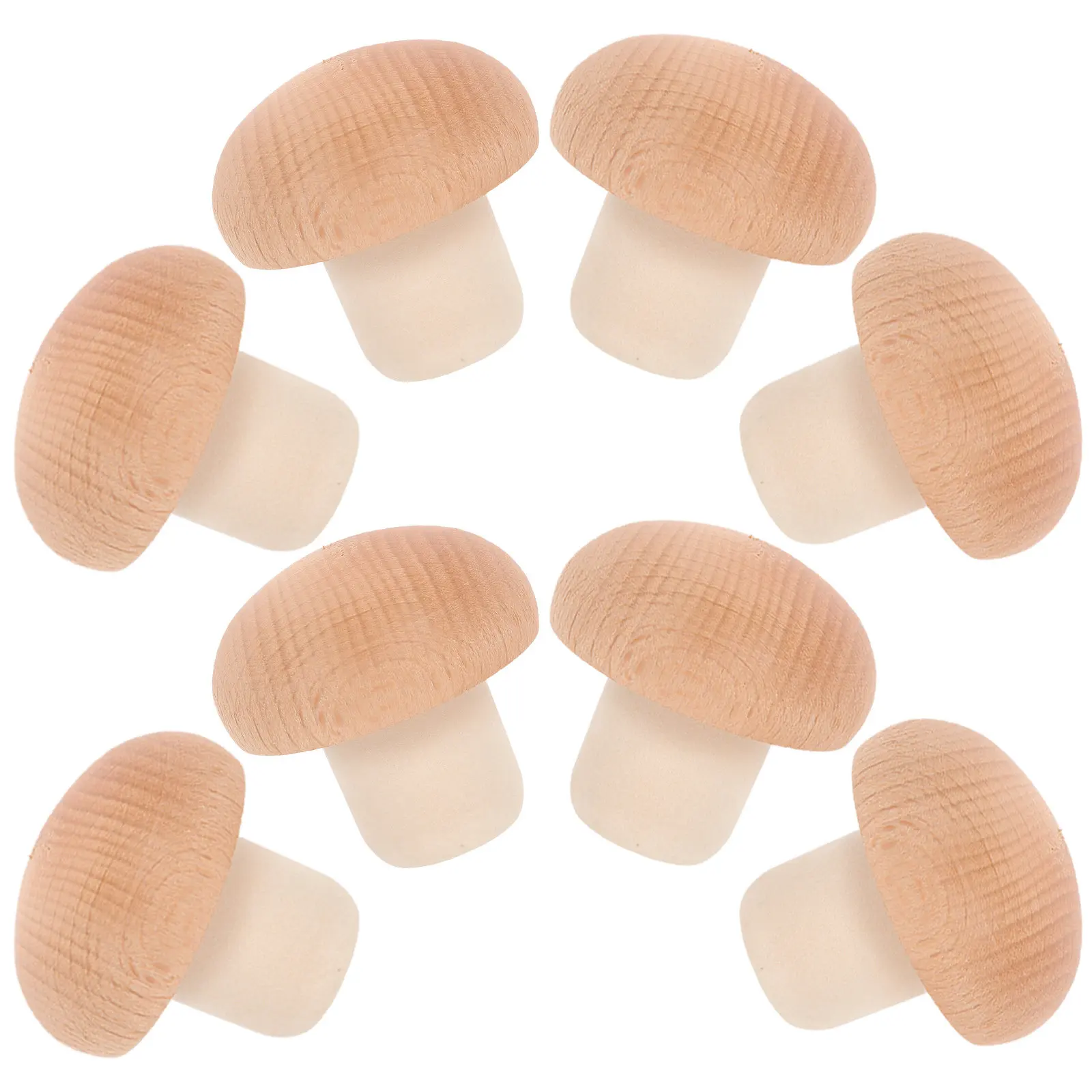 

8Pcs Wine Bottle Stoppers Mushroom Shape Corks Reusable Tasteless Sealing Plugs for Wine Beer Fresh Keeping Bottle Corks Bulk