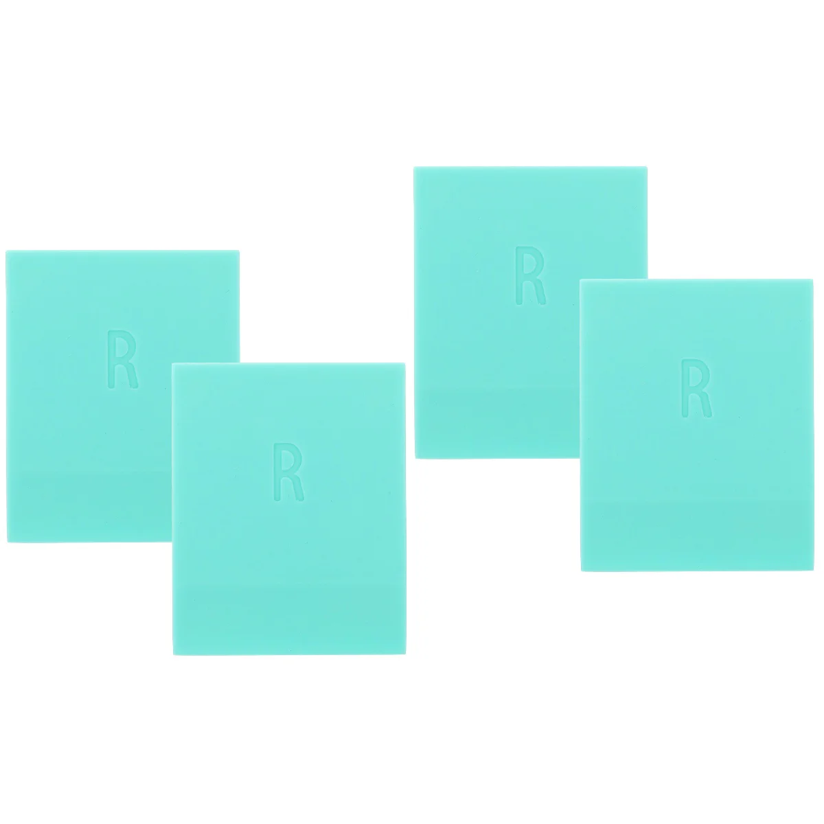 2 Pieces Screen Printing Squeegee Accessory Scrapper Plate Rubber Ink Scraper for Scratch Board Prime