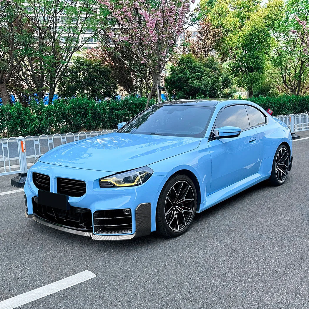 

For BMW M2 G87 2023 2024 2025 Front Bumper Lip Spoiler Splitter Diffuser Body Kit Tuning ABS Canard Lip Protector Cover