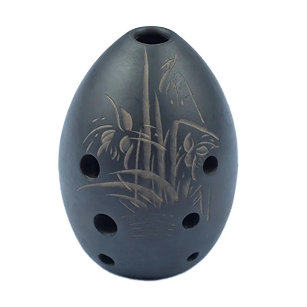 New Ocarina 8 Hole Ocarina 1pc 8 Hole 9x6x6cm Black Carton Packaging Exquisite Craftsmanship Experiencing Traditional Music