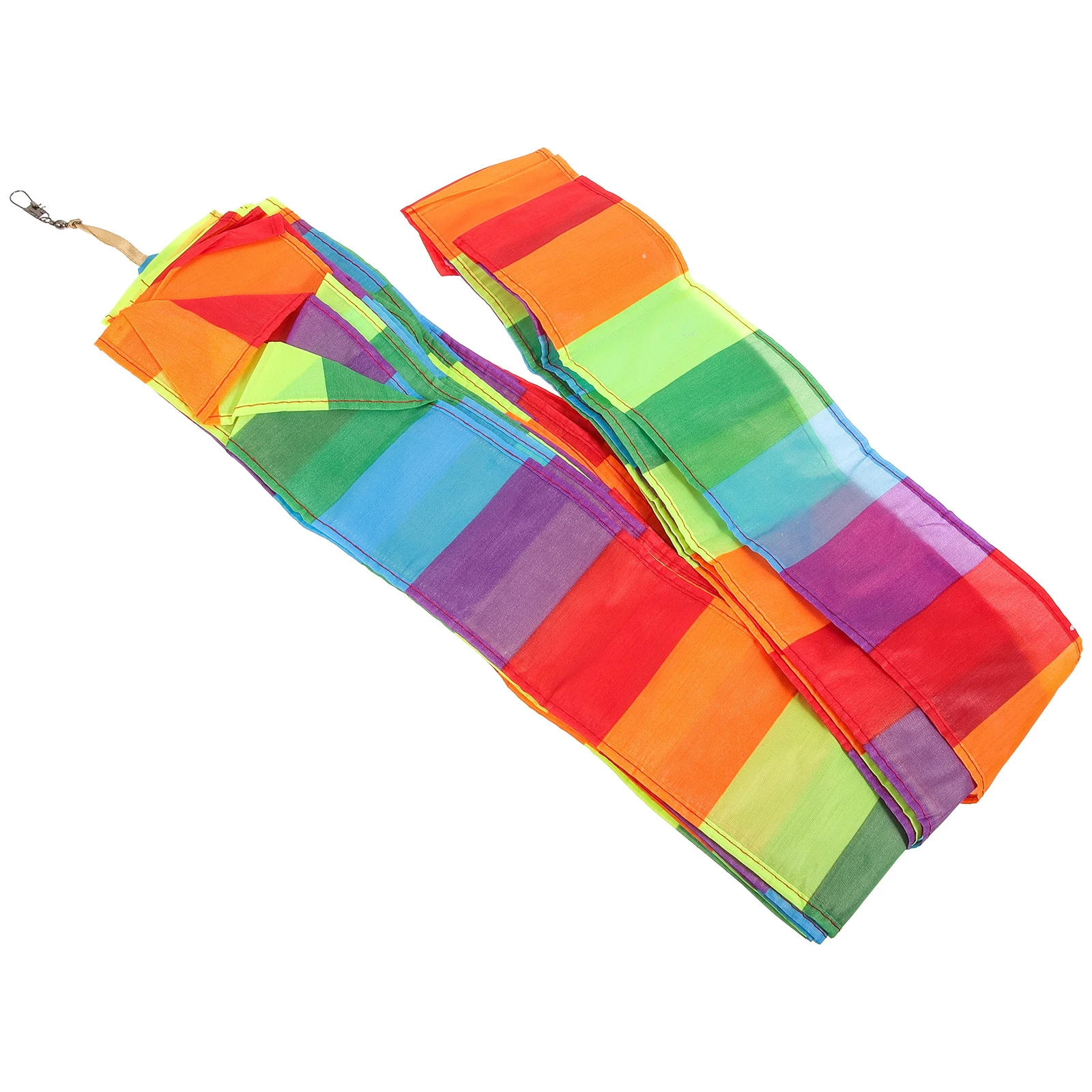 

1pcs Rainbow Kite Tail Long Fabric Ribbon For Kite Flying Stability Outdoor Games Kids Drone Streamer Accessory