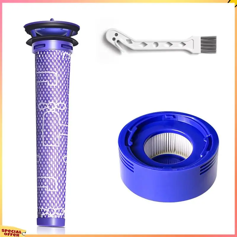Комплект из 6 сменных фильтров ABFI для Dyson V7 V8, 3 предварительных фильтра и 3 постфильтра, заменяет деталь No 965661-01 и 967478-01