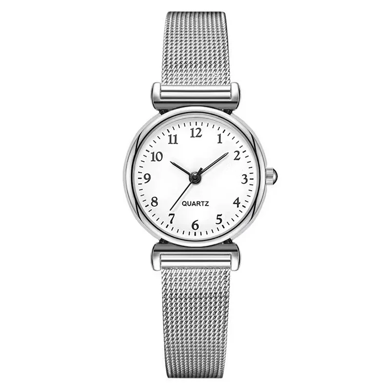 Women Quartz Watch Fashion Korean Simple Small Round Ladies Quartz Watches Retro Cute  Female Wristwatch for Girls Students Gift