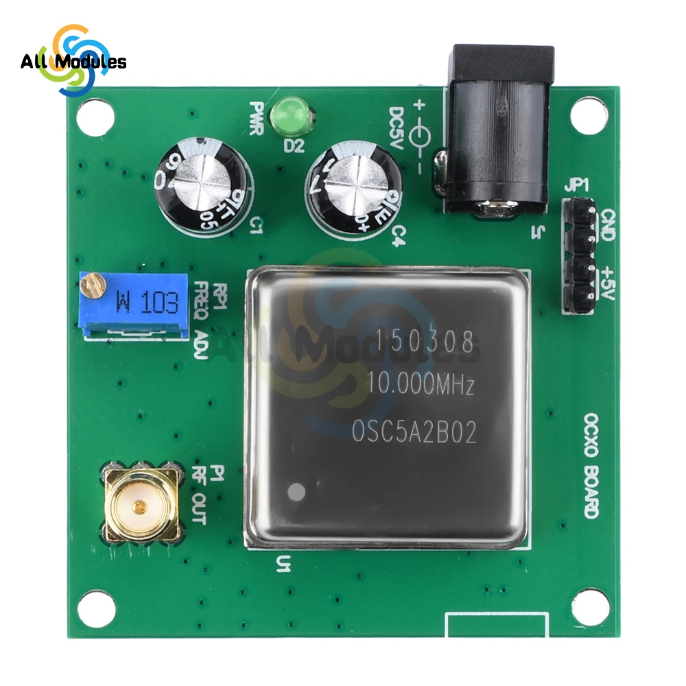 

OCXO-10M-2525-N 10MHz Reference Plate Constant Temperature Crystal Oscillator Frequency Reference Module Sine Wave Output SMA