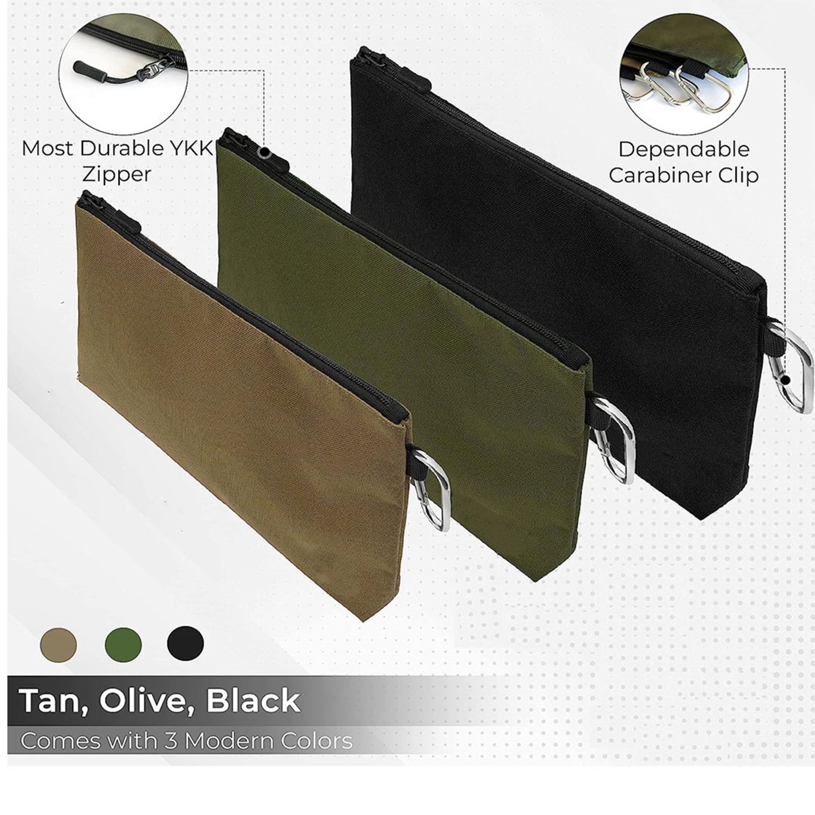Oxford Tool Bag Zipper Pouch Storage Organizer Tool Pouches Suitable for Designer Builders