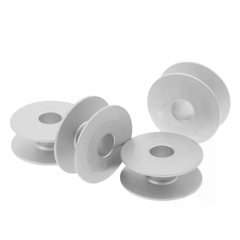 Bobinas de alumínio industriais de 21mm, 10 peças para máquinas de costura Singer Brother