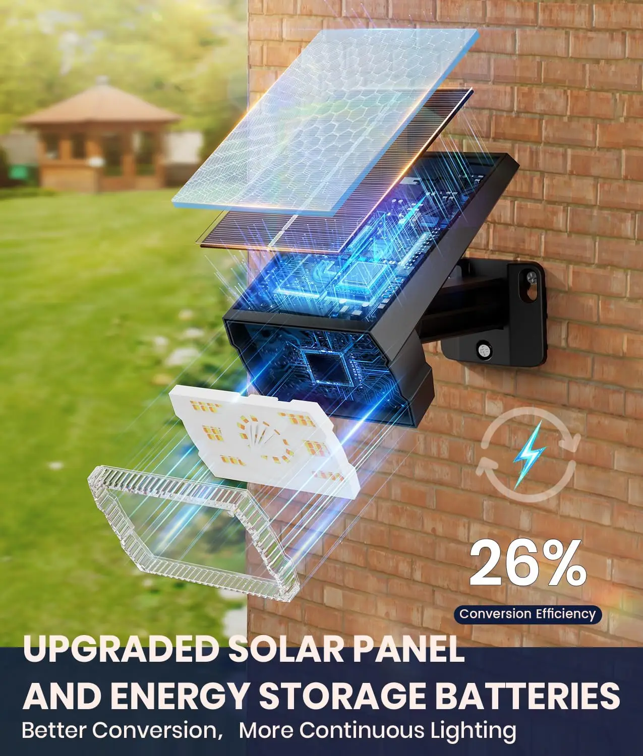 2-Pack Solar Spotlights, Waterproof IP67, 3 Color & Lighting Modes, Adjustable for Pathway/Garden/Yard