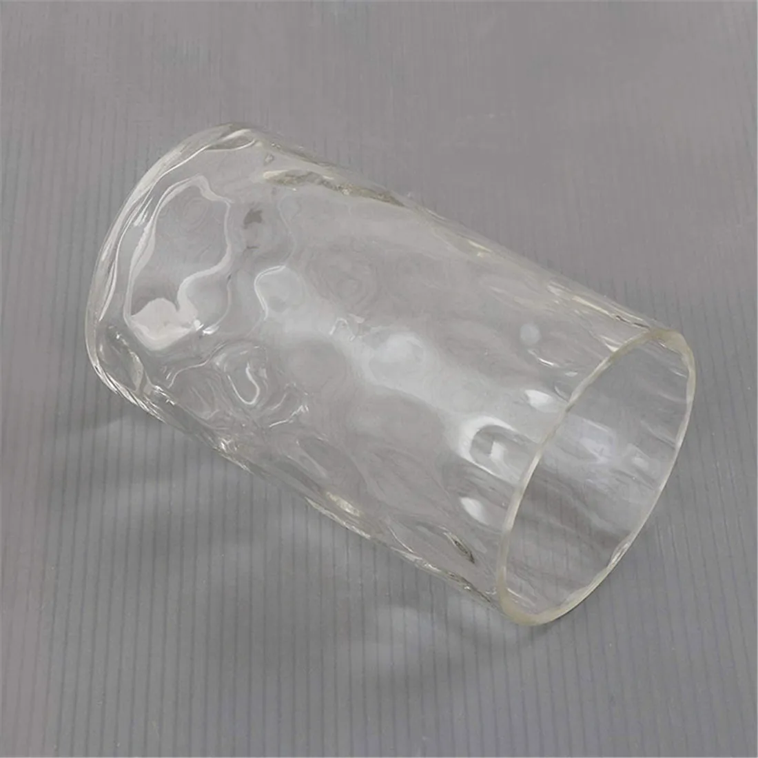 Clear Hammered Glass Lamp Shade Replacement Water Ripple Cylinder Glass Shade Accessory for Pendant Light Chandelier Wall Sconce