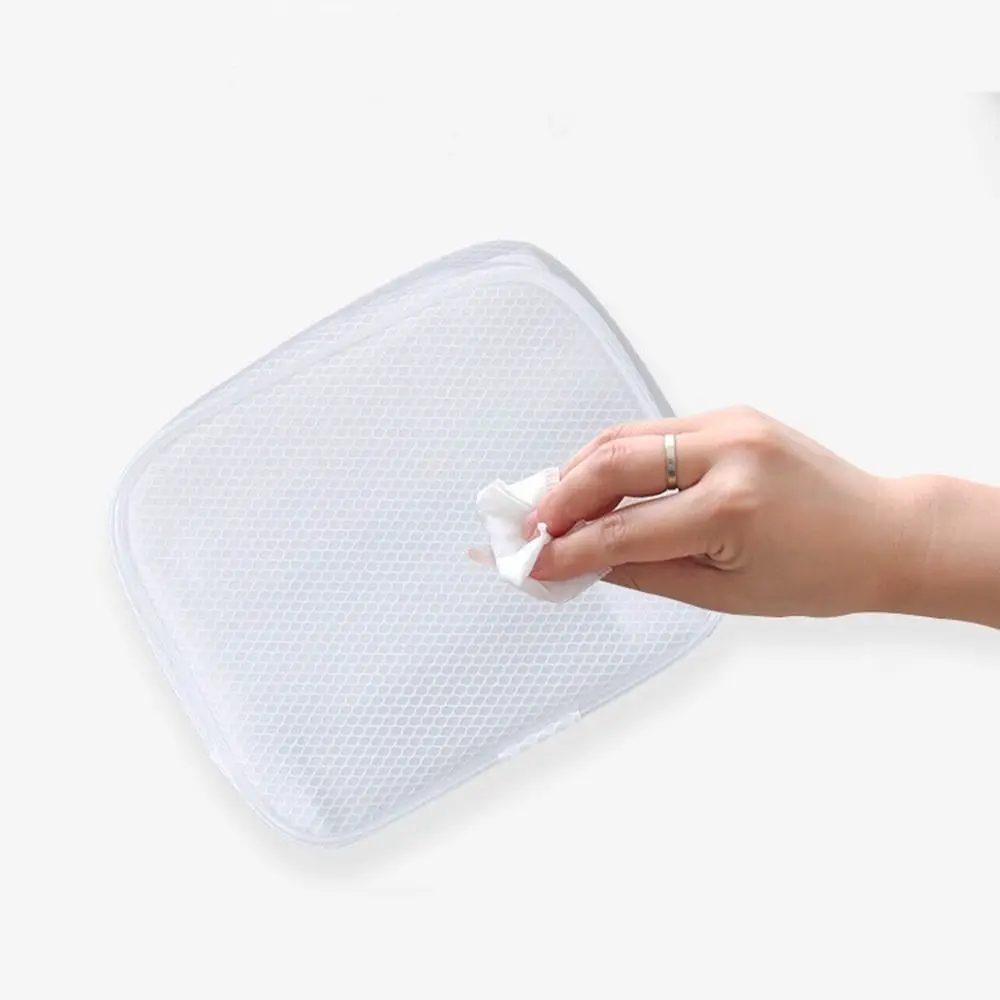 Organizer Case White Large Capacity Square Bag Mesh Cosmetic Bag Combination Storage Toiletry Bag Makeup Bags Cosmetic Cases