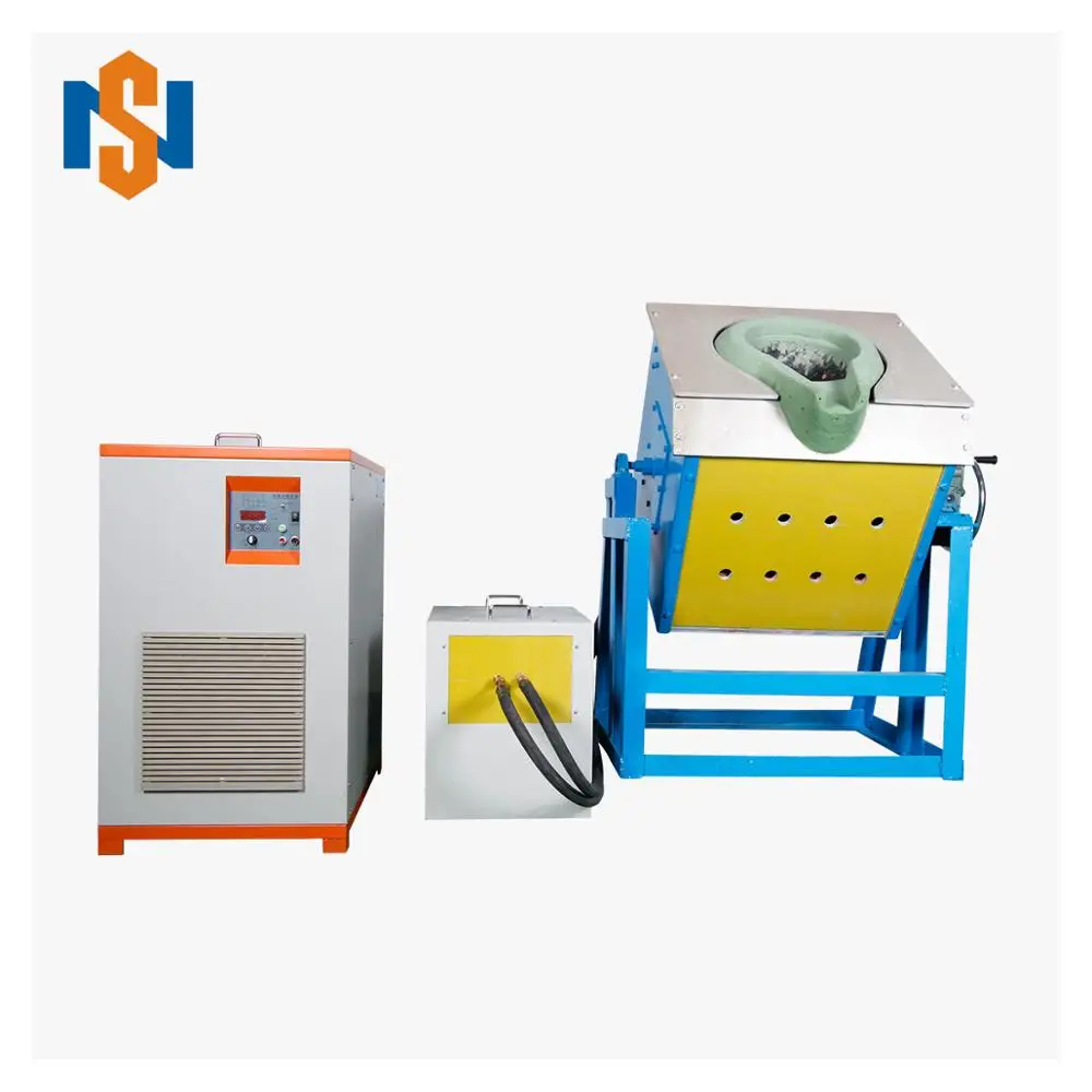 10kg 20kg 50kg 100kg 150kg 200kg Small Induction Melting Furnace For Copper/Aluminum/Steel/Iron