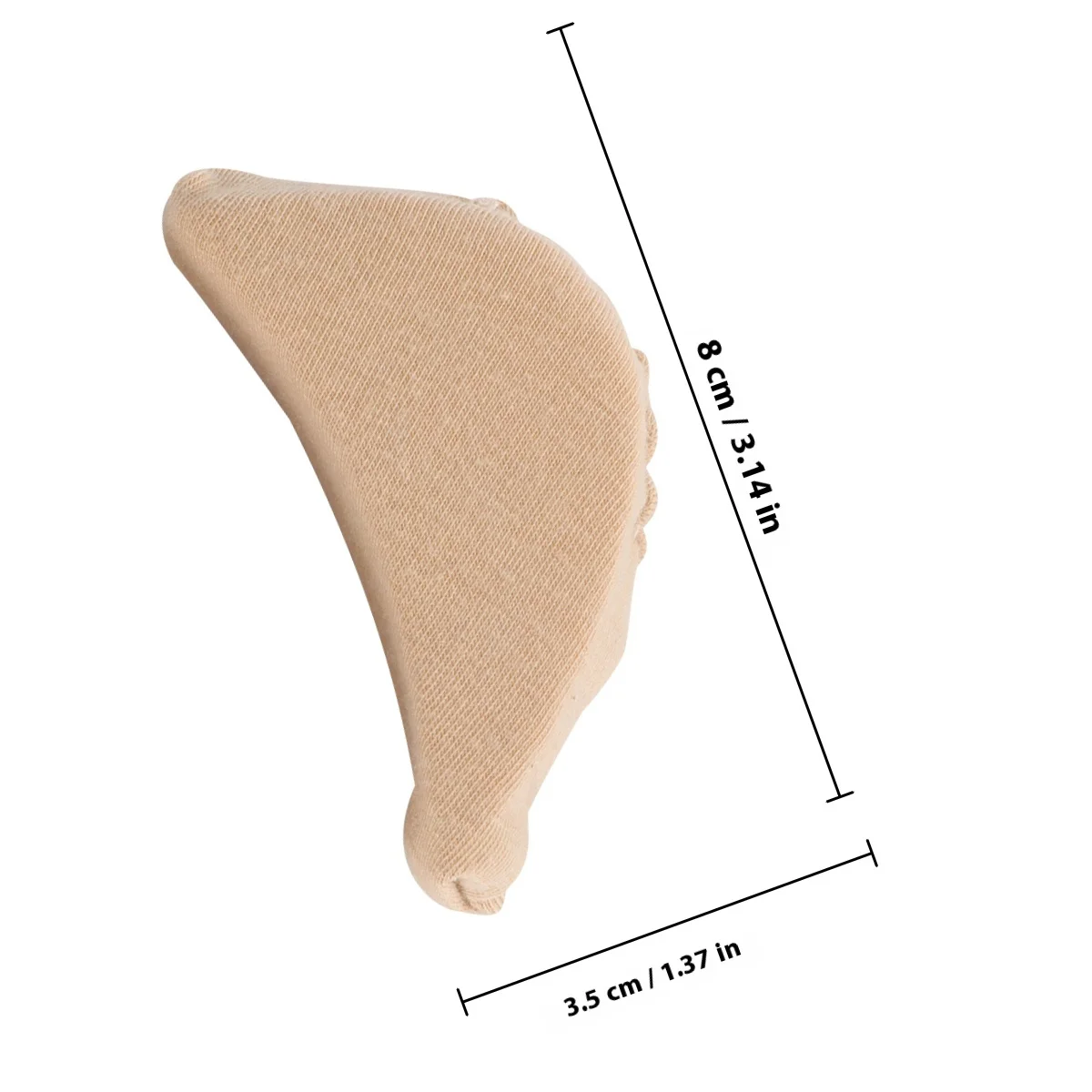 High-Heel Forefoot Pads Thickened Half Insoles Reusable Shoe Inserts For Comfortable Fit Skin Color Foot Care Tool