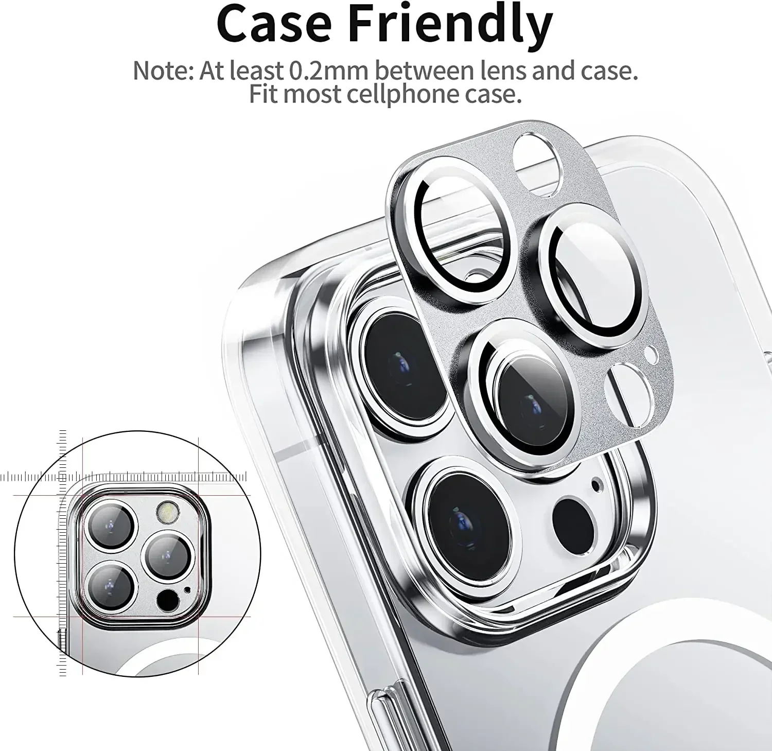 1 szt. Pełna osłona obiektywu aparatu do iPhone\'a 14 ProMax Szkło hartowane do iPhone\'a 11 12 13 15 Pro Max Mini Camera Protector
