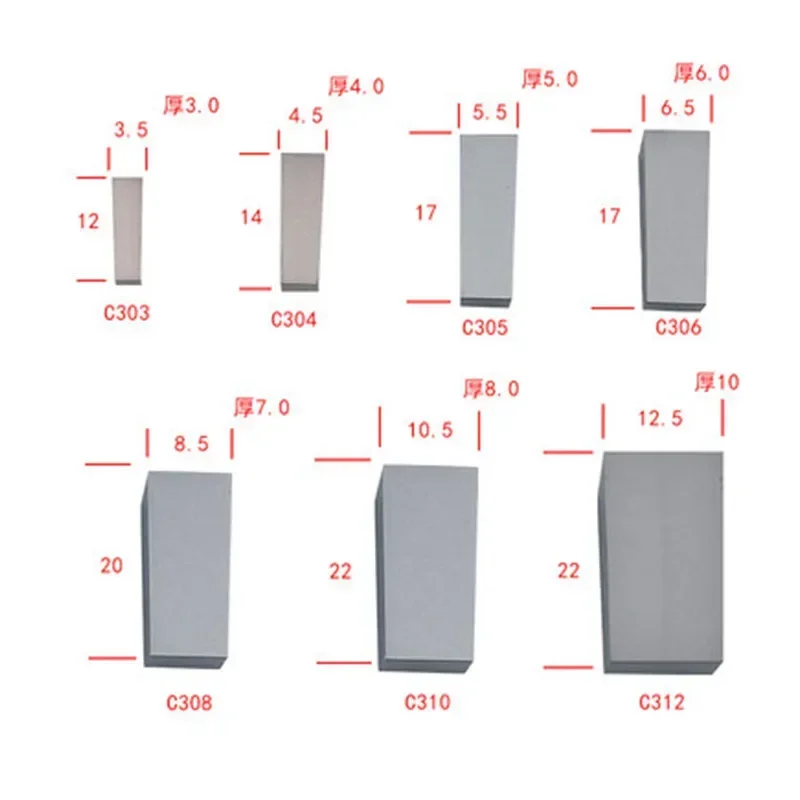 600Pcs C305 YT15 CNC Tungsten carbide inserts cut-off welding blade grooving cutting brazed blade