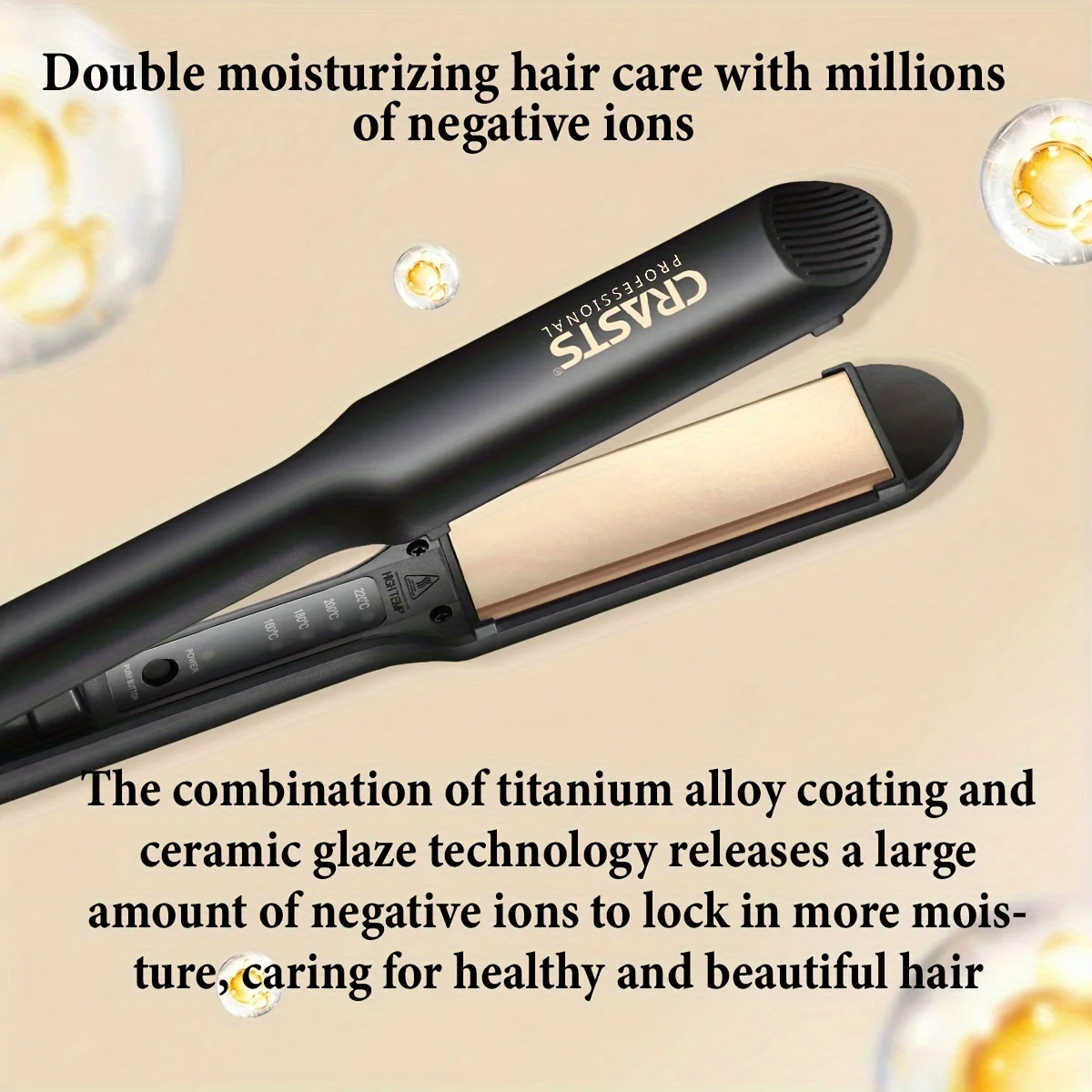 

Professional ladies hair straightener portable small electric splint straight styling tool hair straightener and curler 2 in 1