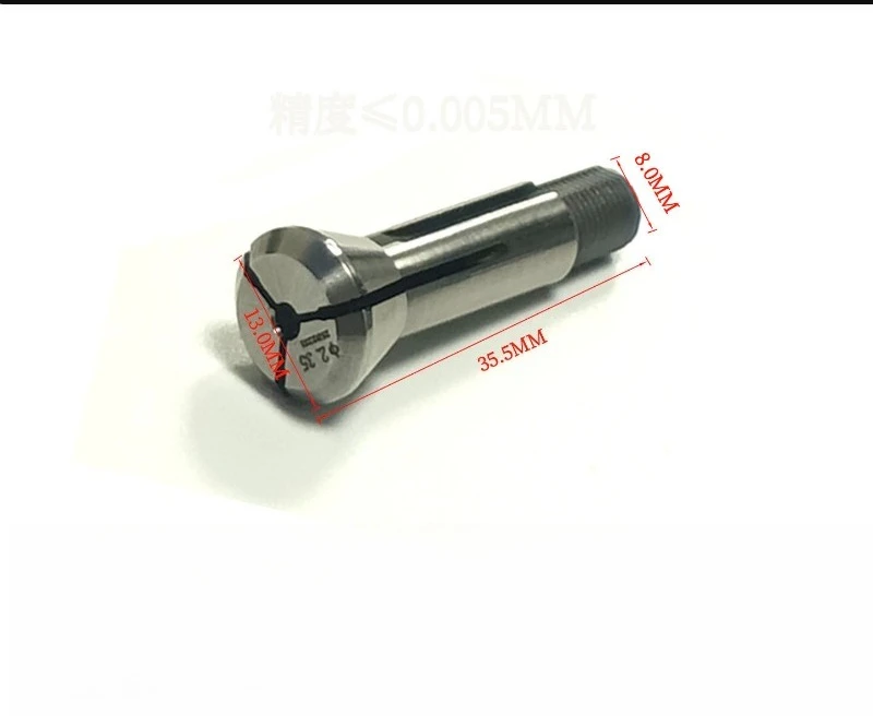 B8 High Precision Collet Chuck for C6104/C608 Lathe, ≤0.005mm Accuracy, Flat / Pointed Nose