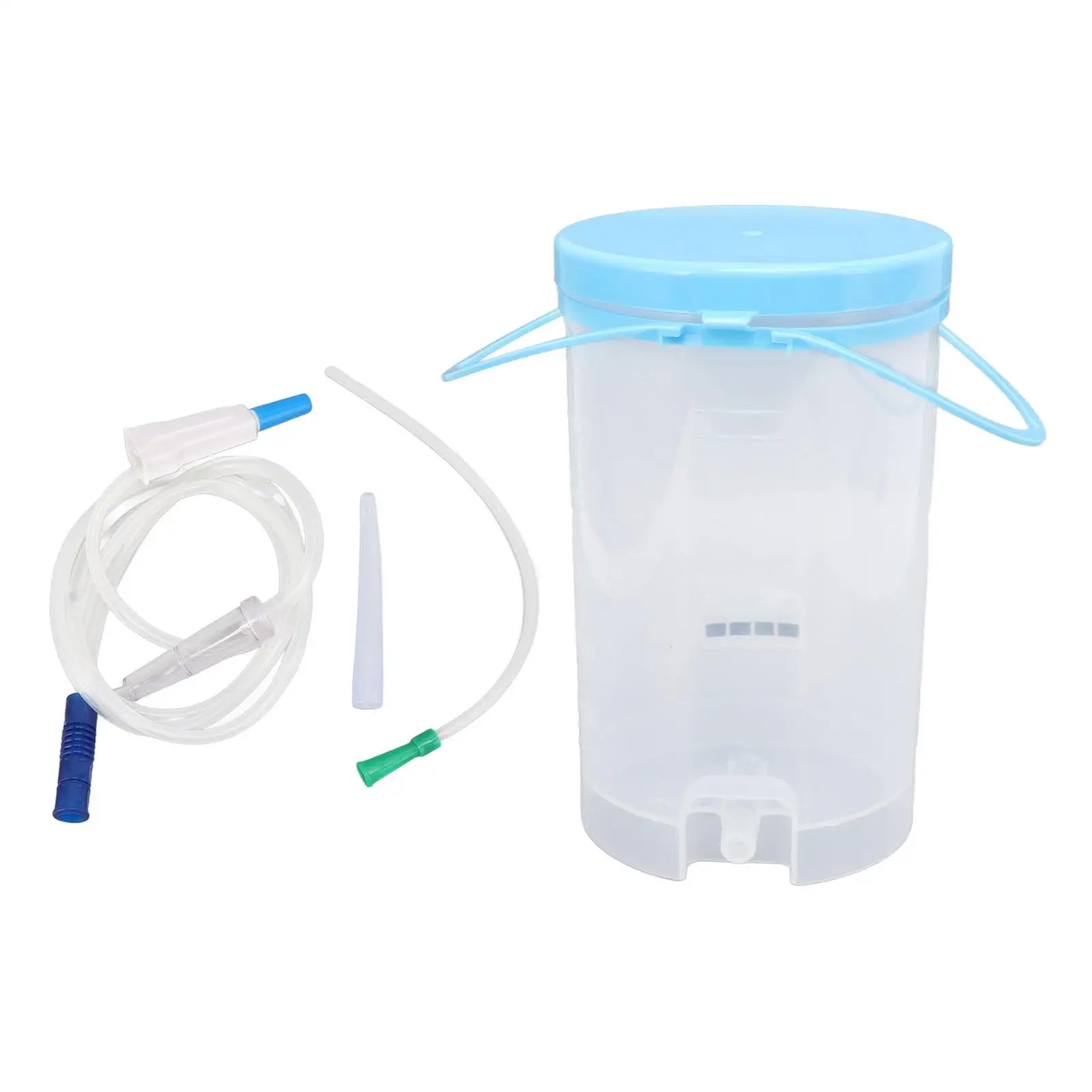 Portable 1200ml Coffee Enema Kit - Silicone/ABS, Adjustable Flow, Easy Use, Transparent for health Care