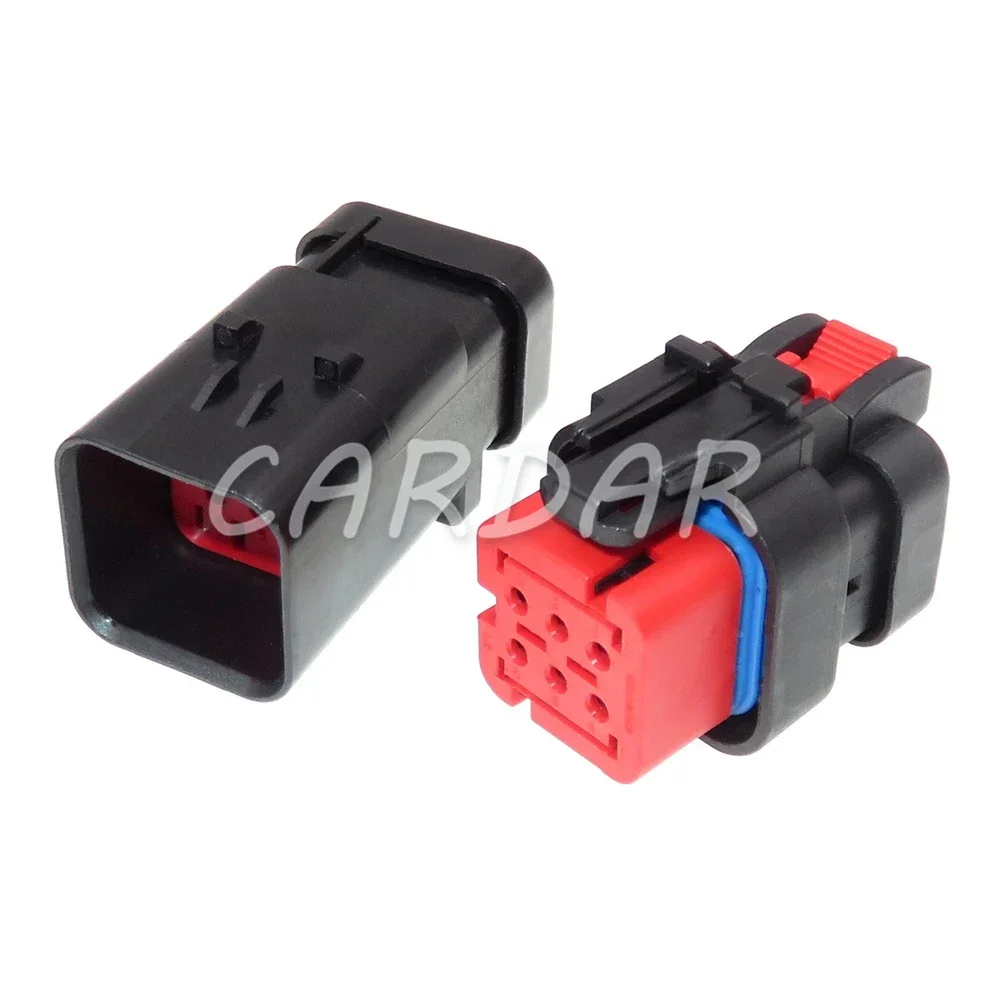 

1 Set 6 Pin 1.6 Series Red Auto Electric Wire Male Female Docking Unsealed Socket AC Assembly 776434-1 776433-1