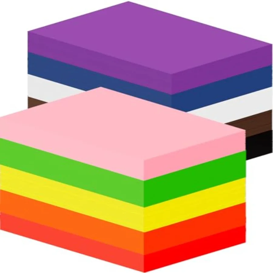 

1500 Sheets Construction Paper Bulk 11.4'' x 7.9'' Lightweight Art Supplies Assorted Colors Construction Paper for Drawing Deco
