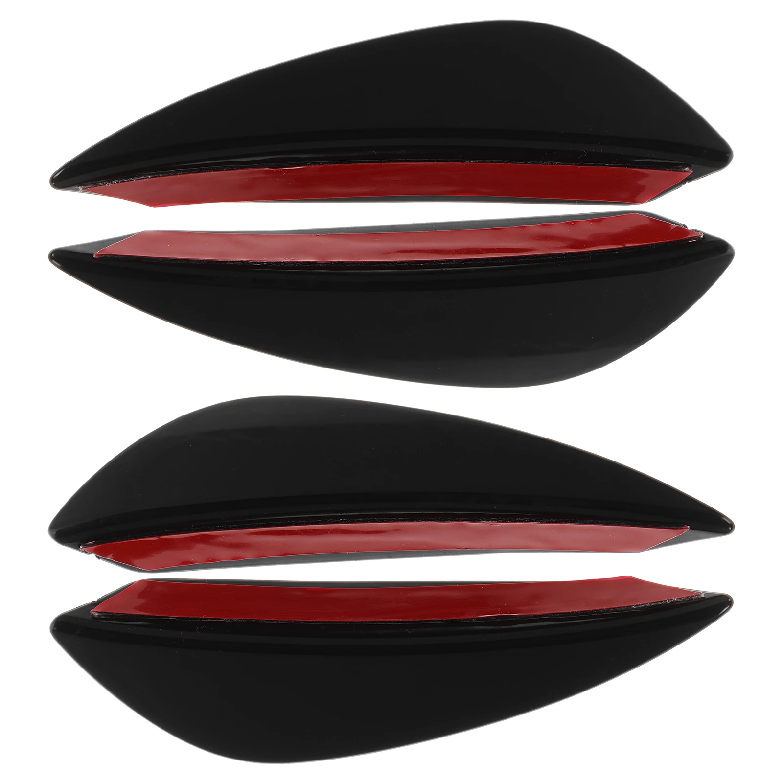 

4 pcs Car Spoiler Wings Front Bumper Fins Aerodynamic Accessories Durable ABS Universal Design Easy Installation Exterior Mods